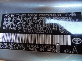 2005 Toyota Prius Sage 1.5L AT #Z24751